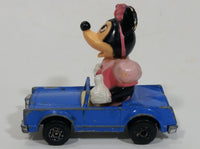 Vintage 1979 Walt Disney Productions Lesney Matchbox Pink Minnie Mouse Cartoon Character Series No. 4 Blue Die Cast Toy Car Vehicle