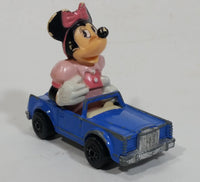 Vintage 1979 Walt Disney Productions Lesney Matchbox Pink Minnie Mouse Cartoon Character Series No. 4 Blue Die Cast Toy Car Vehicle