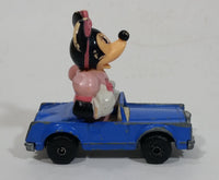 Vintage 1979 Walt Disney Productions Lesney Matchbox Pink Minnie Mouse Cartoon Character Series No. 4 Blue Die Cast Toy Car Vehicle