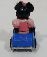 Vintage 1979 Walt Disney Productions Lesney Matchbox Pink Minnie Mouse Cartoon Character Series No. 4 Blue Die Cast Toy Car Vehicle