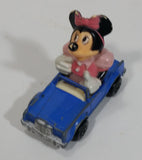 Vintage 1979 Walt Disney Productions Lesney Matchbox Pink Minnie Mouse Cartoon Character Series No. 4 Blue Die Cast Toy Car Vehicle