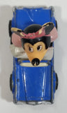 Vintage 1979 Walt Disney Productions Lesney Matchbox Pink Minnie Mouse Cartoon Character Series No. 4 Blue Die Cast Toy Car Vehicle