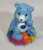 TCFC Care Bears Blue Grumpy Bear Rain Cartoon Character On Rainbow Heart Umbrella Ceramic Coin Bank Collectible