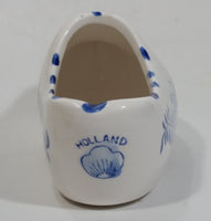 Delft Blue Holland Hand Painted Dutch Windmill Decor Ceramic Clog Shoe Ash Tray