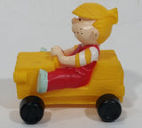 1996 Dennis The Menace Movie Film Character Yellow Plastic Toy Car Vehicle - Dairy Queen D.Q. Kid's Meal