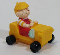 1996 Dennis The Menace Movie Film Character Yellow Plastic Toy Car Vehicle - Dairy Queen D.Q. Kid's Meal