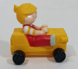 1996 Dennis The Menace Movie Film Character Yellow Plastic Toy Car Vehicle - Dairy Queen D.Q. Kid's Meal