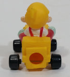 1996 Dennis The Menace Movie Film Character Yellow Plastic Toy Car Vehicle - Dairy Queen D.Q. Kid's Meal