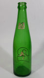 Vintage 2 Way Soda Pop Beverage Green Glass 9" Tall Bottle