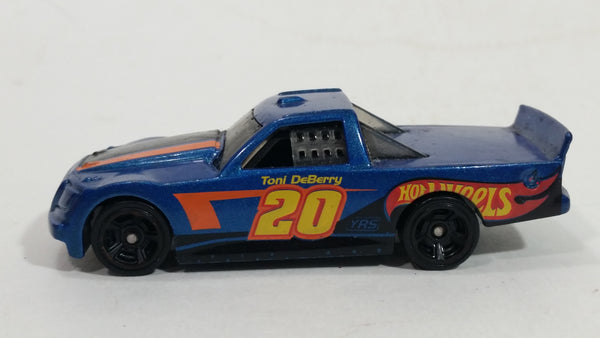 2015 Hot Wheels Race Team Circle Trucker Truck Dark Blue Die Cast Toy Car Vehicle