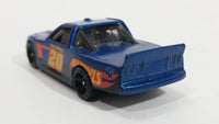 2015 Hot Wheels Race Team Circle Trucker Truck Dark Blue Die Cast Toy Car Vehicle