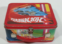 1997 Hot Wheels Hallmark Small Metal Lunch Box Car Carrying Case Numbered 6E/3542