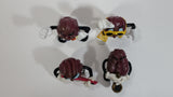 1987 Calrab The California Raisins Music Band PVC Toy Figures Set of 4 Saxophone, Guitar, Singer, Pointing