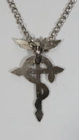 Full Metal Alchemist Snake on Cross Jewelry Pendant on 20" Chain Necklace