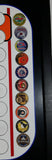 NHL Ice Hockey Stanley Cup Championships Playoffs Magnetic Framed Double Sided White Board with 30 Team Magnets 15" x 24 1/2"