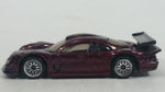 2002 Hot Wheels Mercedes CLK-LM Burgundy Dark Purple Die Cast Toy Car Vehicle