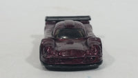 2002 Hot Wheels Mercedes CLK-LM Burgundy Dark Purple Die Cast Toy Car Vehicle