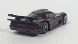 2002 Hot Wheels Mercedes CLK-LM Burgundy Dark Purple Die Cast Toy Car Vehicle