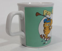 Enesco United Features Syndicate Jim Davis "Go For It!" Garfield Golfing Ceramic Coffee Mug