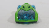 2013 Hot Wheels Triple Track Twister El Superfasto Transparent Blue and Green Plastic Body Die Cast Toy Car Vehicle