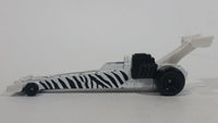 1993 Hot Wheels Dragster Funny Car White Black Die Cast Toy Race Car Vehicle McDonald's Happy Meal