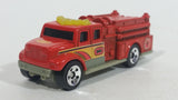 2002 Matchbox International Pumper Red Fire Truck Plastic and Die Cast Toy Car Firefighting Rescue Vehicle - McDonald's Happy Meal