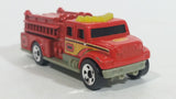 2002 Matchbox International Pumper Red Fire Truck Plastic and Die Cast Toy Car Firefighting Rescue Vehicle - McDonald's Happy Meal