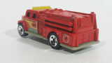 2002 Matchbox International Pumper Red Fire Truck Plastic and Die Cast Toy Car Firefighting Rescue Vehicle - McDonald's Happy Meal