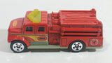 2002 Matchbox International Pumper Red Fire Truck Plastic and Die Cast Toy Car Firefighting Rescue Vehicle - McDonald's Happy Meal