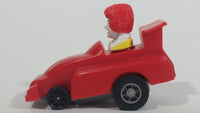 1988 McDonald's Turbo Macs Ronald McDonald Red Toy Pull Back Friction Motorized Plastic Toy Car Vehicle - Happy Meals