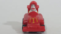 1988 McDonald's Turbo Macs Ronald McDonald Red Toy Pull Back Friction Motorized Plastic Toy Car Vehicle - Happy Meals