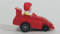 1988 McDonald's Turbo Macs Ronald McDonald Red Toy Pull Back Friction Motorized Plastic Toy Car Vehicle - Happy Meals