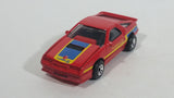 1988 Matchbox 1984 Dodge Daytona Turbo Z Red Die Cast Toy Car Vehicle with Opening Hood