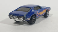 1998 Hot Wheels Race Team III Olds 442 W-30 Blue Die Cast Toy Muscle Car Vehicle