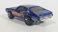 1998 Hot Wheels Race Team III Olds 442 W-30 Blue Die Cast Toy Muscle Car Vehicle