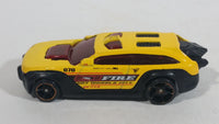 2014 Hot Wheels City Rescue HW Pursuit Yellow Die Cast Fire Rescue Toy Car Vehicle