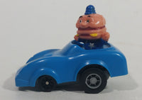 1988 McDonald's Turbo Macs Officer Big Mac Blue Toy Pull Back Friction Motorized Plastic Toy Car Vehicle - Happy Meals