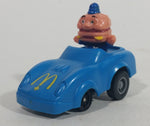 1988 McDonald's Turbo Macs Officer Big Mac Blue Toy Pull Back Friction Motorized Plastic Toy Car Vehicle - Happy Meals