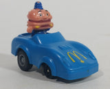 1988 McDonald's Turbo Macs Officer Big Mac Blue Toy Pull Back Friction Motorized Plastic Toy Car Vehicle - Happy Meals