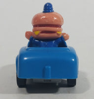 1988 McDonald's Turbo Macs Officer Big Mac Blue Toy Pull Back Friction Motorized Plastic Toy Car Vehicle - Happy Meals