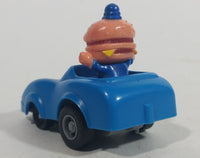 1988 McDonald's Turbo Macs Officer Big Mac Blue Toy Pull Back Friction Motorized Plastic Toy Car Vehicle - Happy Meals