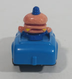 1988 McDonald's Turbo Macs Officer Big Mac Blue Toy Pull Back Friction Motorized Plastic Toy Car Vehicle - Happy Meals