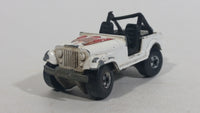 1982 Hot Wheels Jeep CJ-7 White Die Cast Toy Car Vehicle - Treasure Valley Antiques & Collectibles