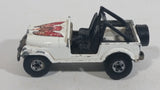 1982 Hot Wheels Jeep CJ-7 White Die Cast Toy Car Vehicle - Treasure Valley Antiques & Collectibles