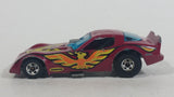 Vintage 1982 Hot Wheels Firebird Funny Car Pennzoil Dark Red Magenta Die Cast Toy Car Vehicle with Lifting Body