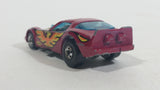 Vintage 1982 Hot Wheels Firebird Funny Car Pennzoil Dark Red Magenta Die Cast Toy Car Vehicle with Lifting Body