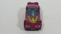 Vintage 1982 Hot Wheels Firebird Funny Car Pennzoil Dark Red Magenta Die Cast Toy Car Vehicle with Lifting Body