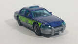 2016 Matchbox City 2006 Ford Crown Victoria LAX Taxi Blue Die Cast Toy Car Vehicle - Los Angeles Airport Taxi