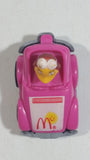 1985 McDonald's Happy Meal Fast Macs Birdie Character Pink Pull Back Toy Car Vehicle - Treasure Valley Antiques & Collectibles