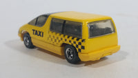 1995 Hot Wheels Chevy 'Lumina Minivan' Yellow Taxi Plastic Body Die Cast Toy Car Van Vehicle